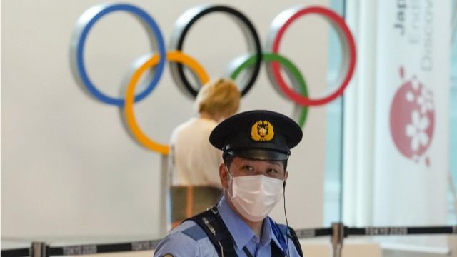 A policeman in Tokyo