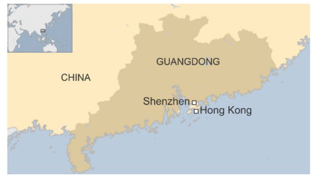 深圳市の位置