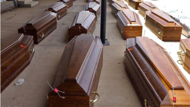 وابيت تضم رفات مسيحيين أقباط قتلوا على يد تنظيم الدولة الإسلامية وعُثر عليهم في 2018