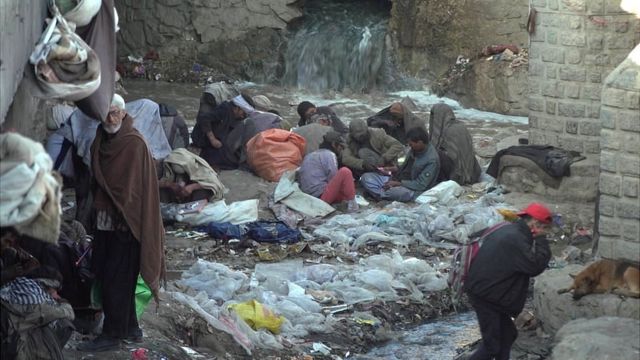 Drogadictos en las calles de la capital afgana, Kabul