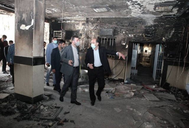 آتش‌سوزی در زندان اوین