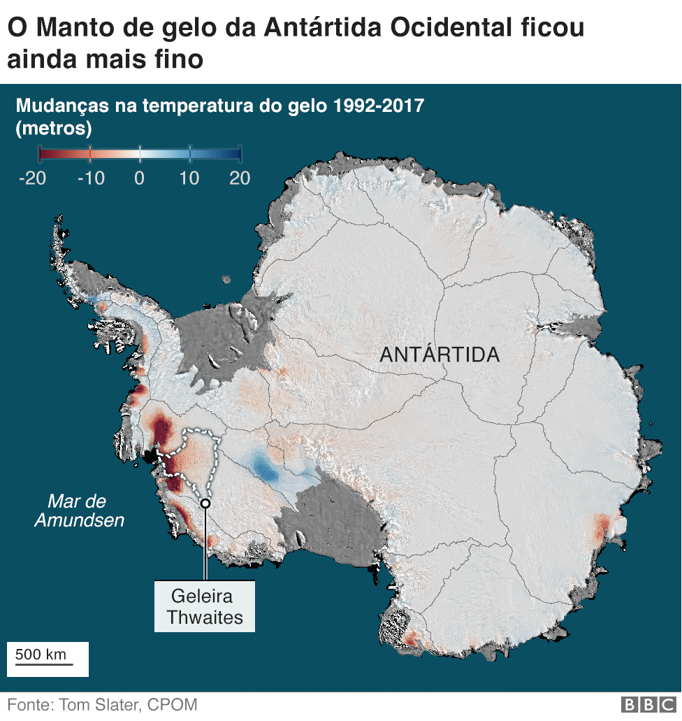 Ilustração da Antártida