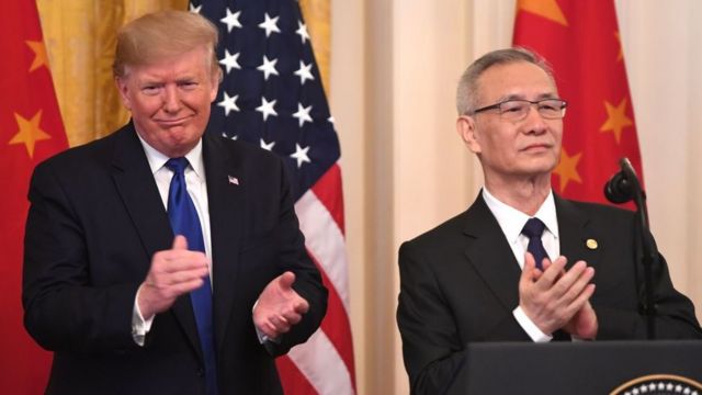 特朗普和劉鶴