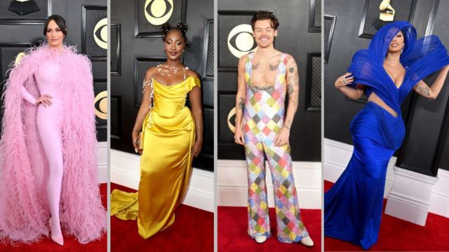 Grammys 2023: Red carpet fashion in fotos of how celebs show up for grammys  - BBC News Pidgin