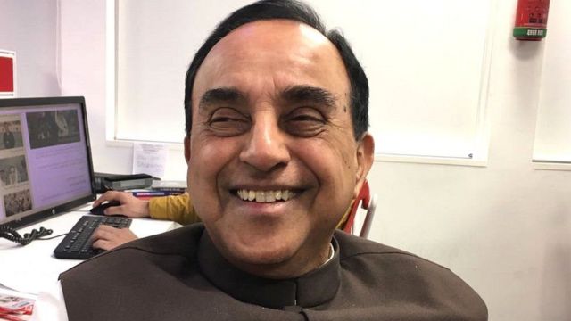 બીબીસીની ઓફિસમાં સુબ્રમણિયન સ્વામી