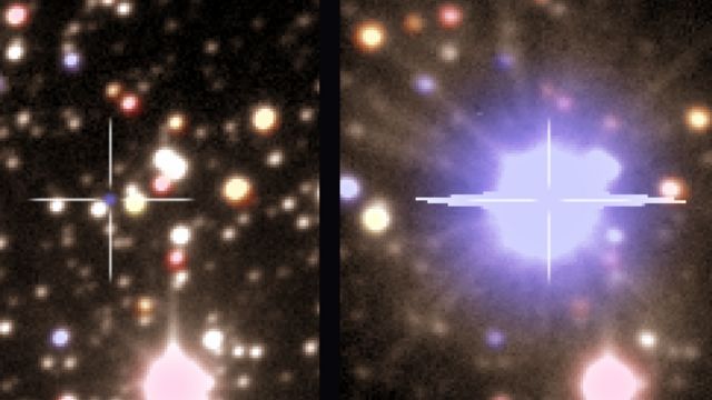 Explosão de estrela observada em maio de 2009