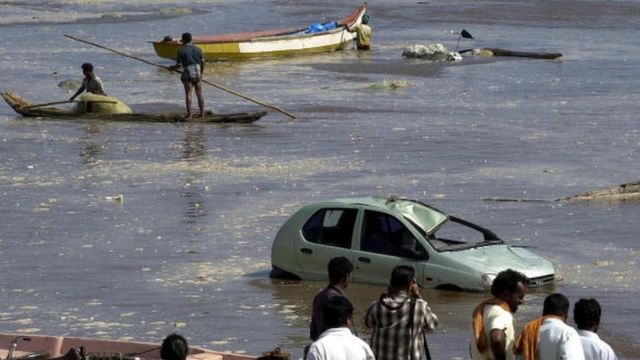 చెన్నై మెరీనా తీరంలో