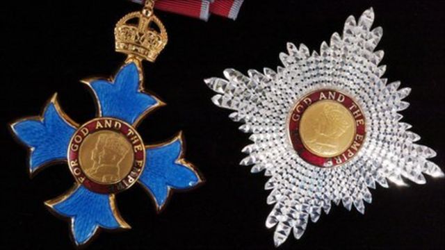 Medal and insignia of the Knight of the Order of the British Empire