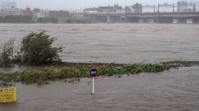Typhoon Hagibis hits Japan