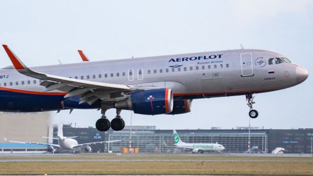 Un avión de Aeroflot