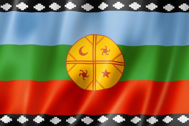 La bandera mapuche.