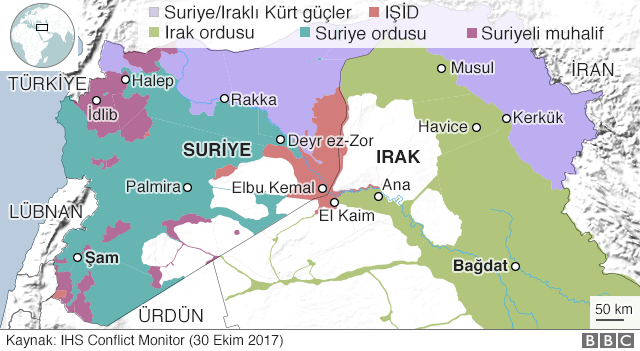 Suriye ve Irak'ta kim nereyi kontrol ediyor?