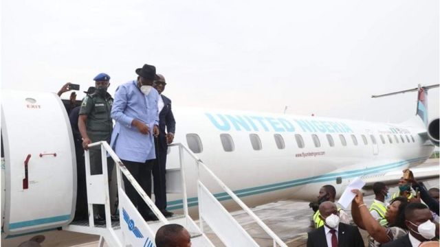 First commercial flight don land di Bayelsa International Airport, Yenagoa