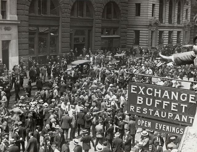 Bolsa de Nueva York en 1900.
