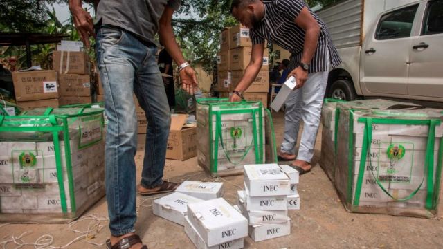 Election materials for di 2019 general elections for Nigeria
