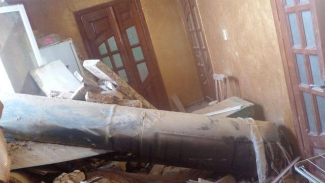 Un misil que impactó una casa sin detonar en la ciudad occidental de Ivano-Frankivsk