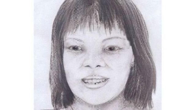 ภาพวาดของตำรวจจากใบหน้าผู้เสียชีวิต