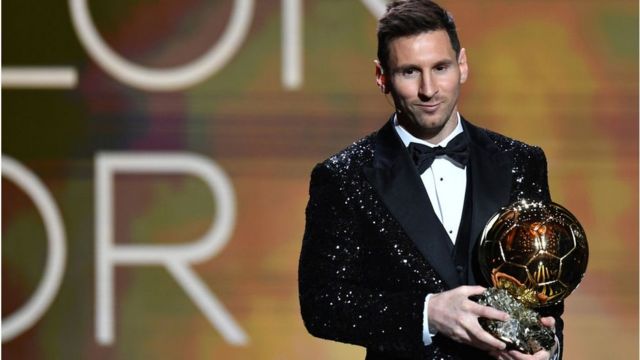 ballon d or 2021 winner messi win best player award bbc news pidgin