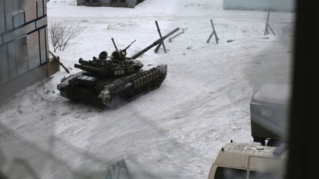 Украинские танки в Авдеевке