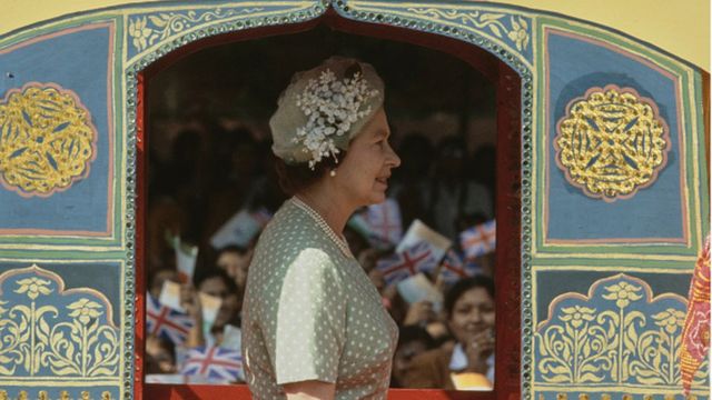 英国女王伊丽莎白二世1983年对印度进行了为期9天的国事访问(photo:BBC)