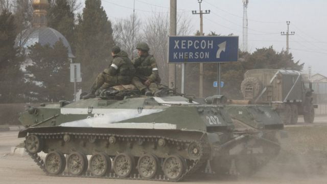 Tanque russo na Ucrânia
