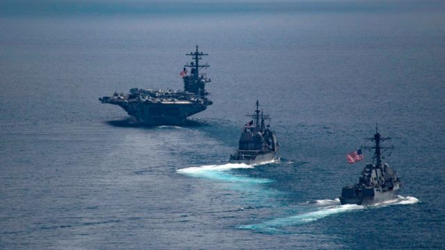 Корабли авианосной ударной группы "Карла Винсона"