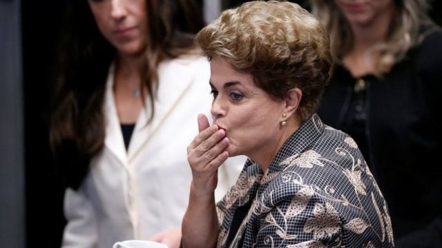 Ms Rousseff said her opponents were orchestrating a coup against her