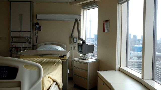 Una de las habitaciones del hospital Princesa Margarita de Toronto.