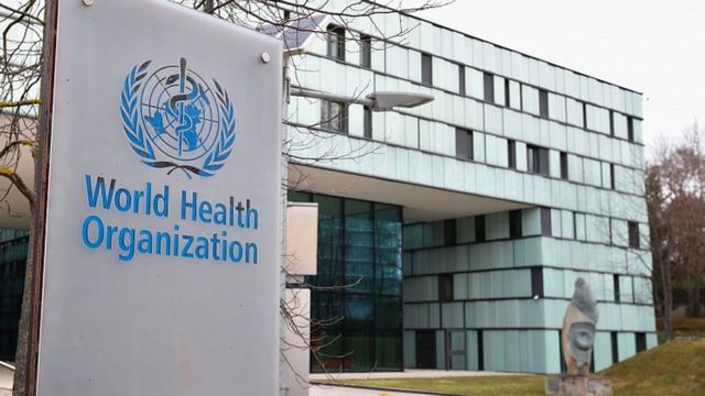 A building of the World Health Organization (WHO) in Geneva, Switzerland, February 6, 2020