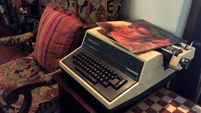Delia Fiallo's typewriter