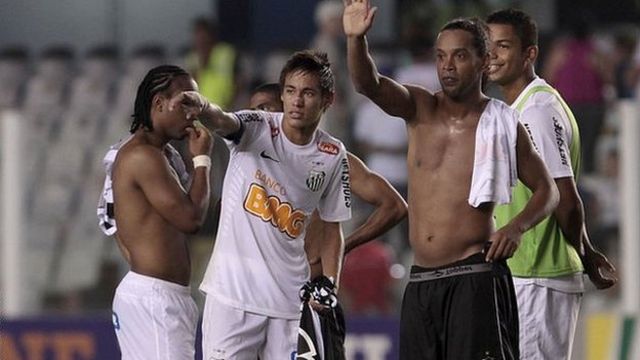 Ronaldinho and Neymar