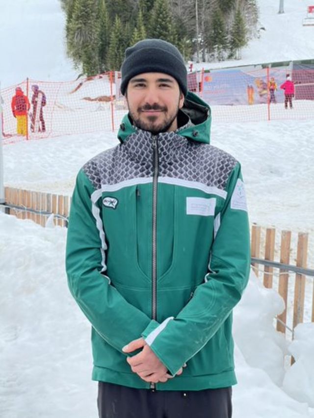 Saudi skier Fayik Abdi