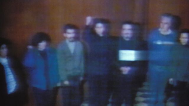 Cúpula de Sendero Luminoso tras su arresto en 1992.