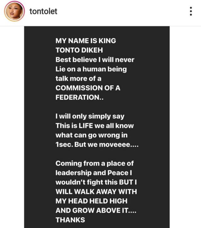 Instagram/Tonto Dikeh