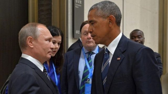 Vladimir Putin (izquierda) y Barack Obama (derecha)