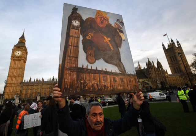 Londra'da protesto