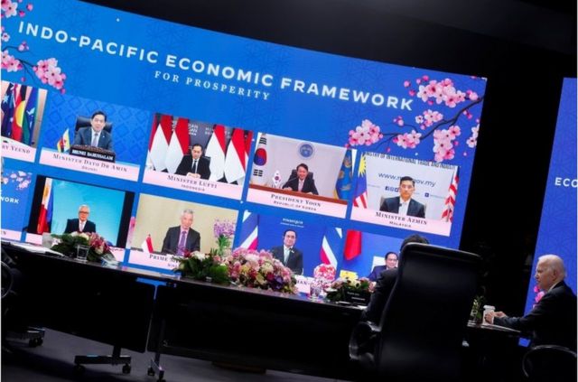 Indo-Pacific Economic Prosperity Framework (IPEF) launch event.