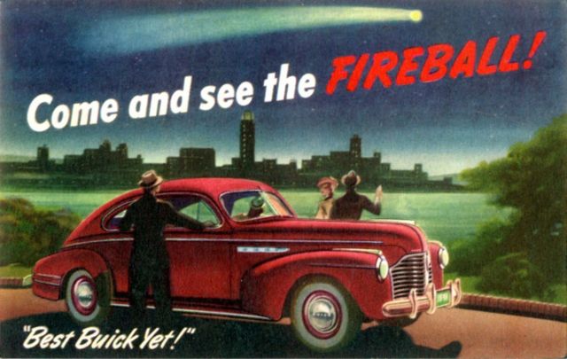 Un anuncio publicitario del vehículo de Buick de 1940.