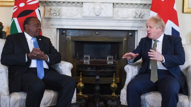 Uhuru Kenyatta na Boris Johnson