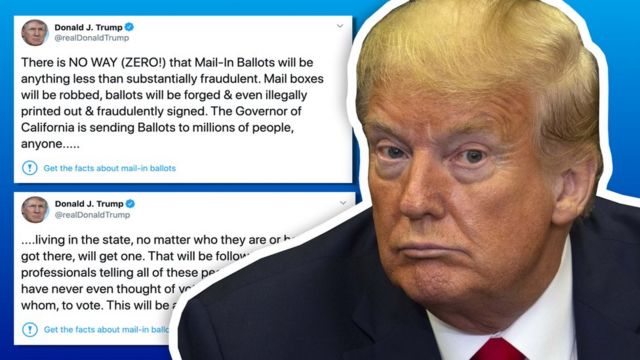 Trump firma una orden para regular las redes sociales luego de que Twitter  calificara de "sin fundamento" dos de sus tuits - BBC News Mundo