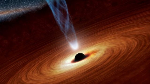黑洞 艺术家概念图（NASA 资料图片）