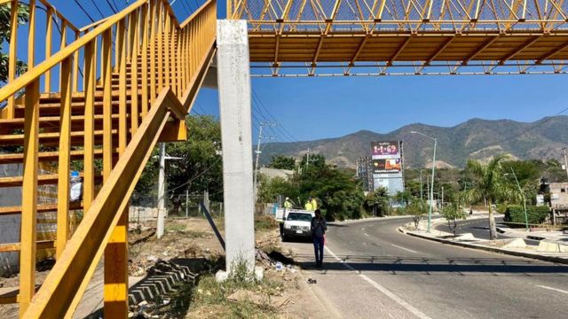 Imagen del lugar del accidente en Chiapas