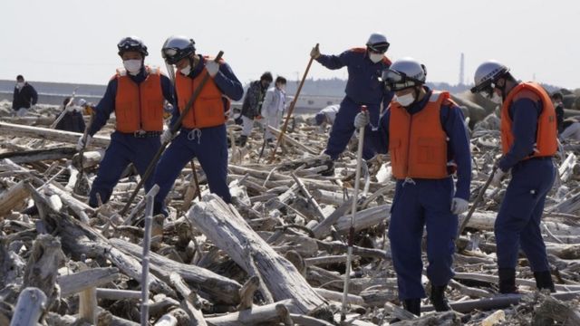 Animação do tsunami gerado pelo terremoto de Fukushima em 2011 #cienci