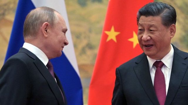 الرئيسين الصيني والروسي
