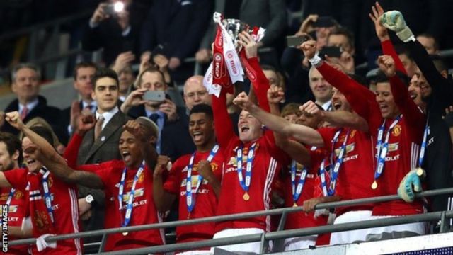 Manchester United waliilaza Souythampton mabao 2-1 ili kushinda kombe la EFL