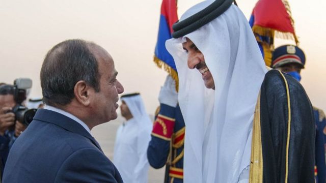 زيارة أمير قطر لمصر