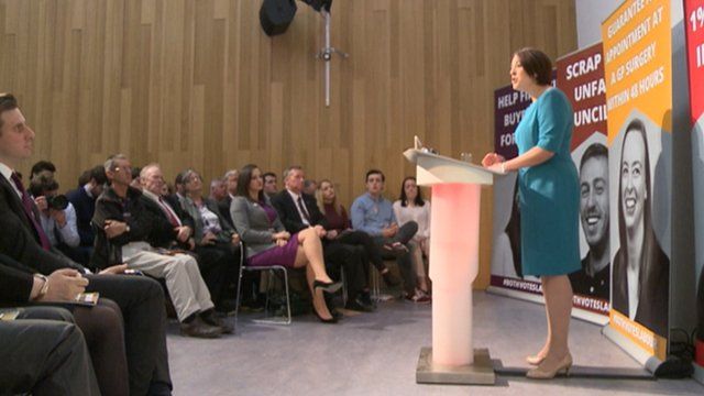 Kezia Dugdale a' cur manifesto nan Làbarach air bhog