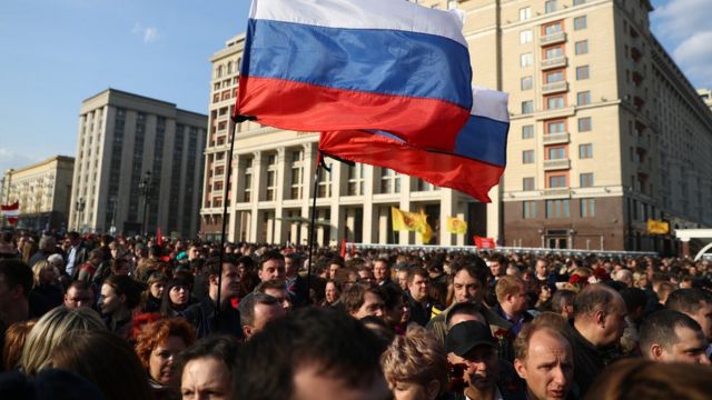 Акция на Манежной площади