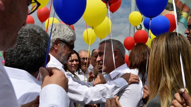 German Umaña, ministro de Comercio de Colombia, y Freddy Bernal, gobernador del Táchira
