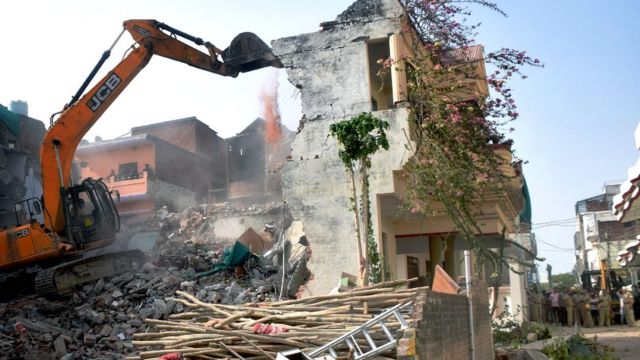 The house of Javed Pham, the main culprit in the Prayagraj violence, was bulldozed.